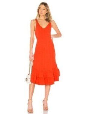 Free People Into You Orange Midi/Maxi Dress